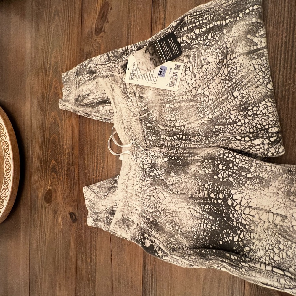 Lululemon Athletica Black and White Track Pants